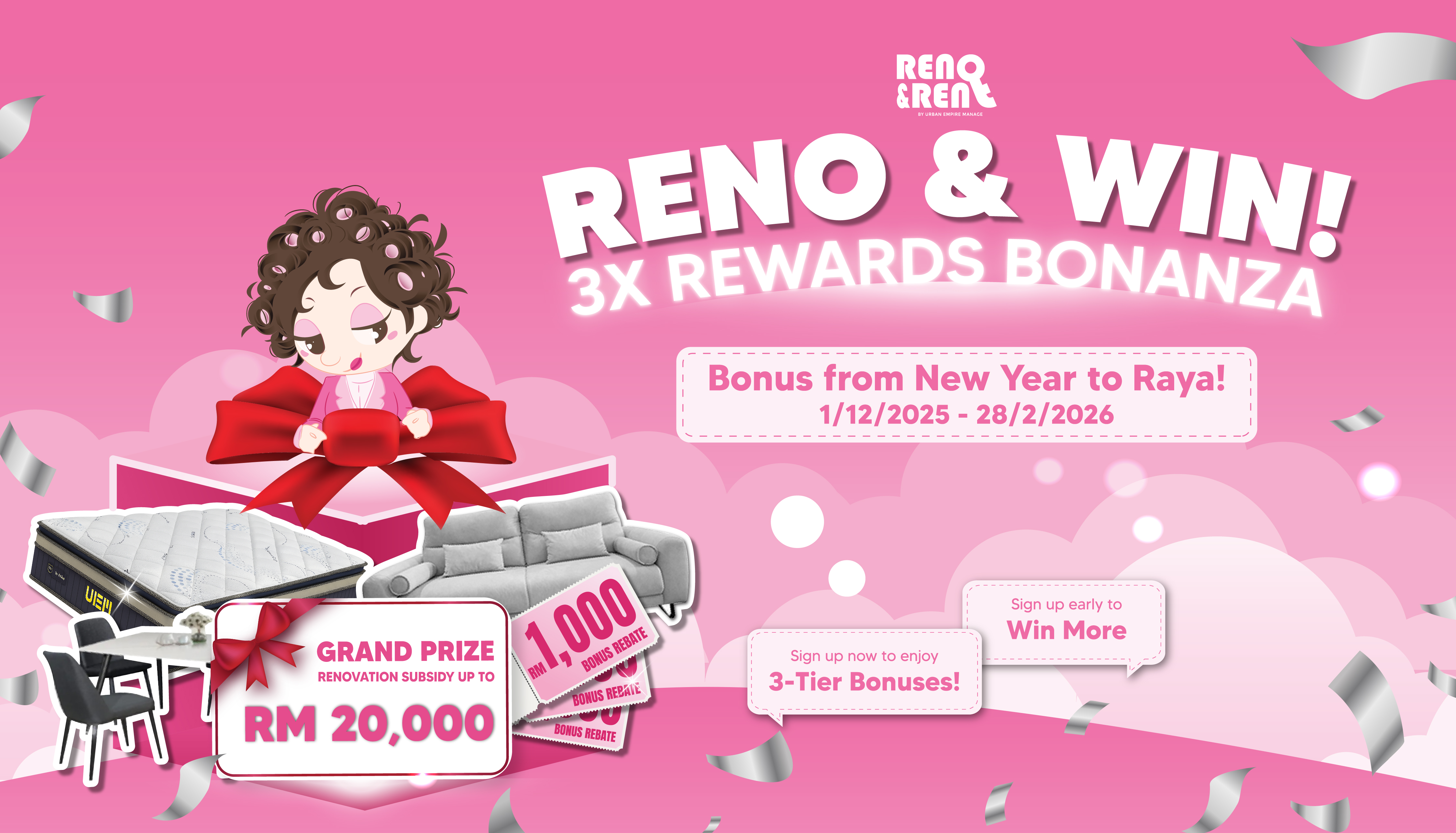 RENO & WIN! 3X REWARDS BONANZA