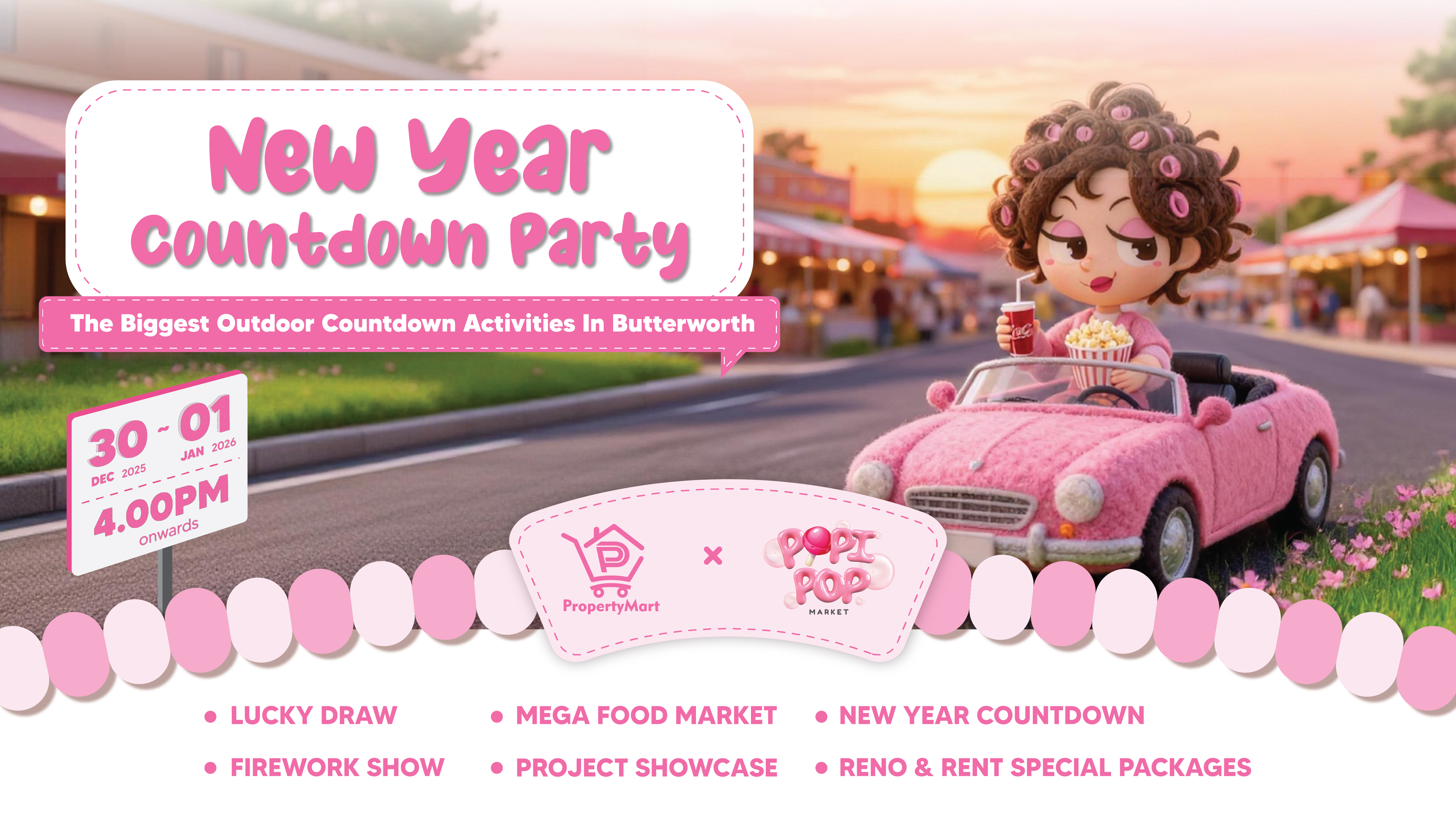Popi-Pop New Year Countdown Party - PICCA Convention Centre @ Butterworth Arena
