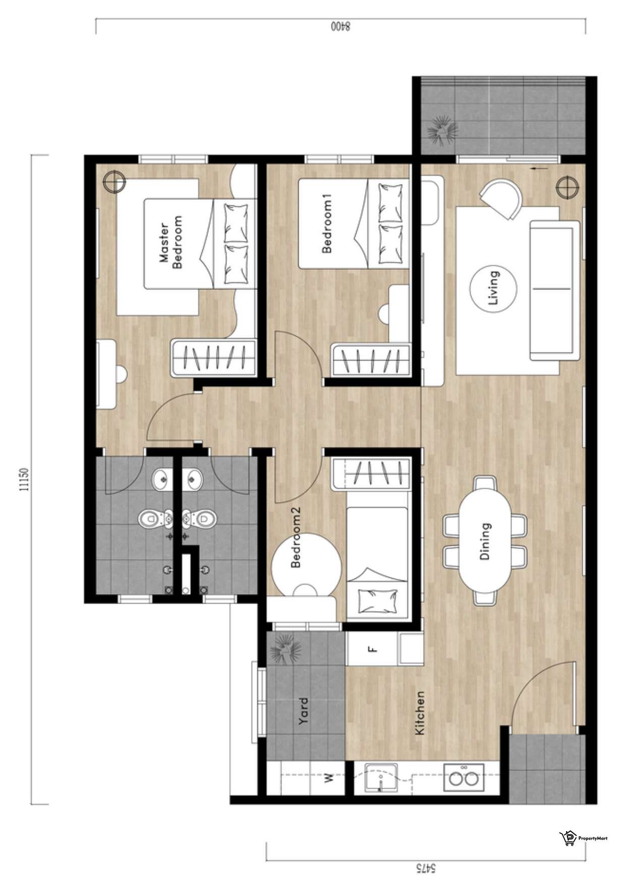 Affordable Unit Floor Plan