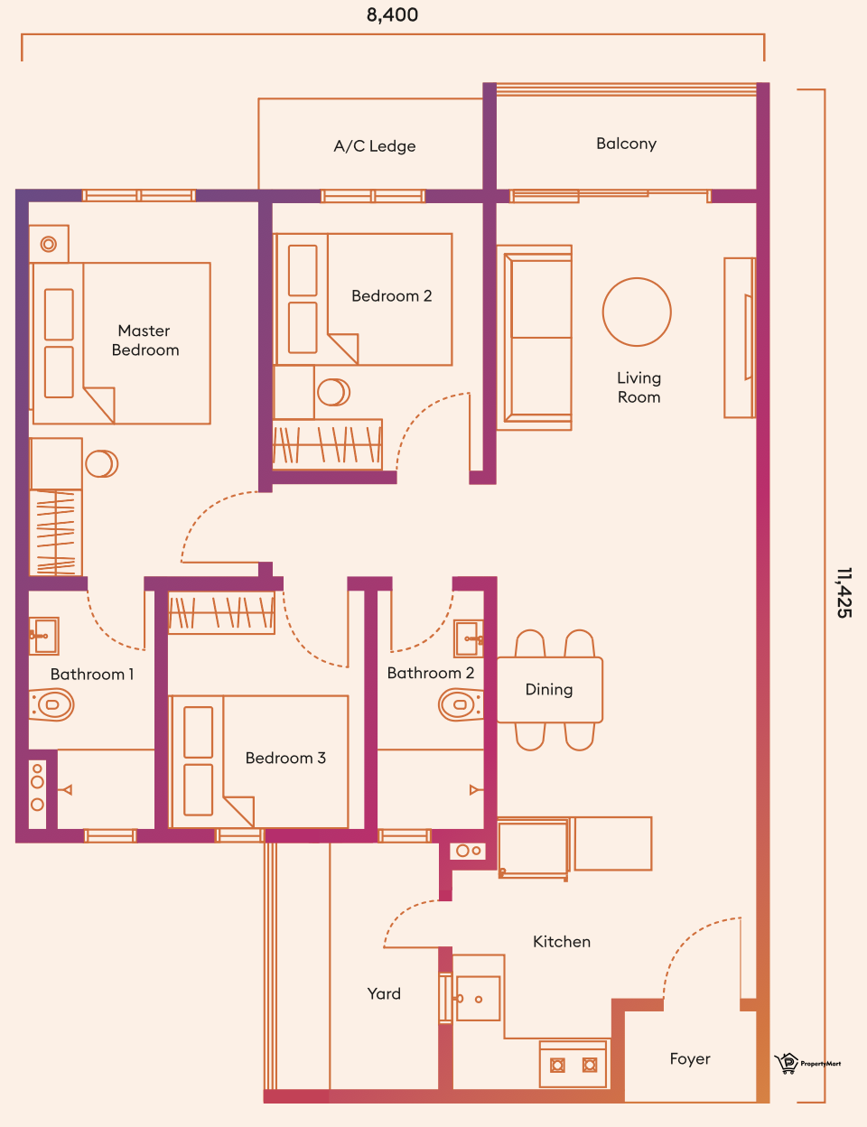 Affordable Unit Floor Plan