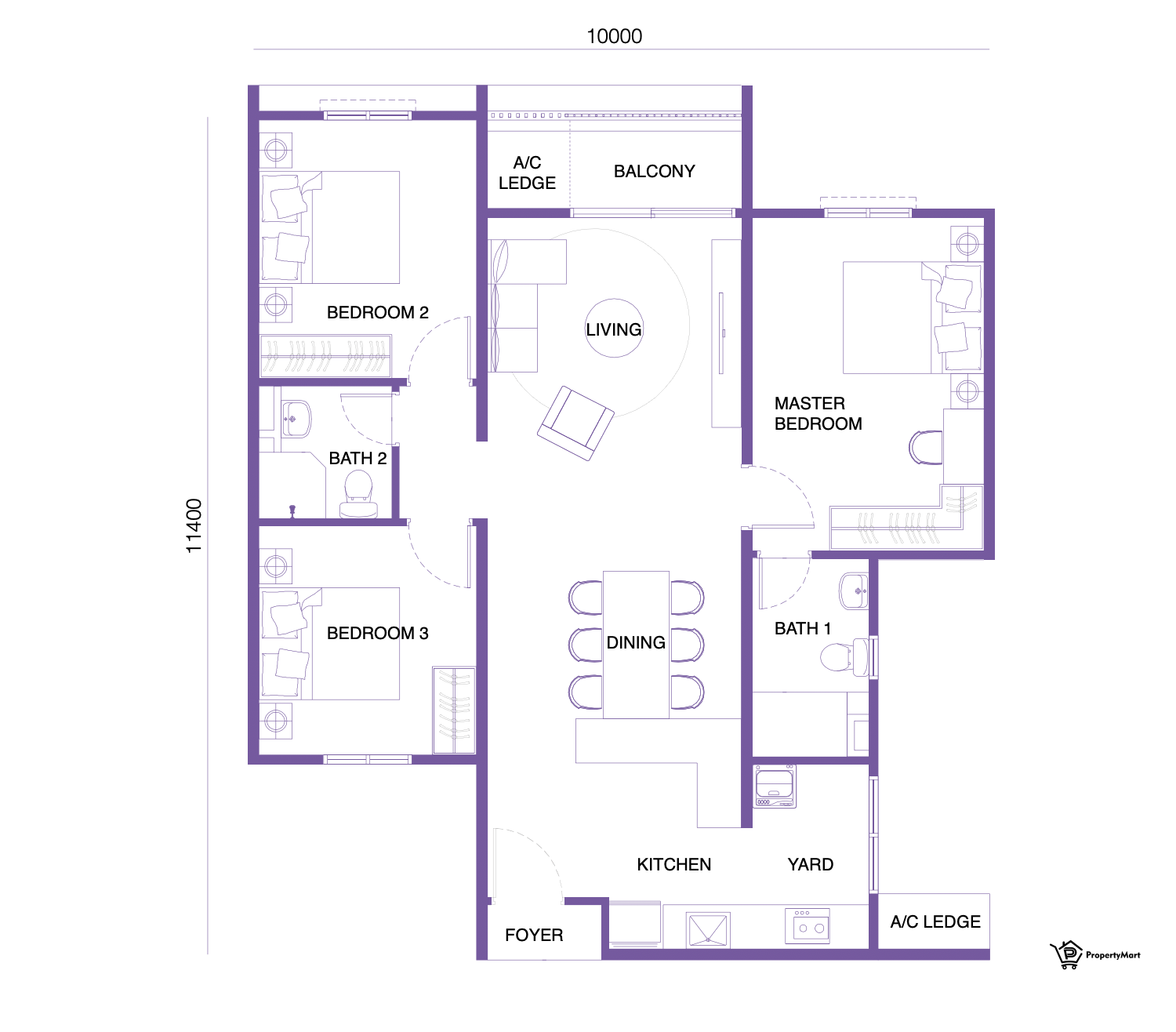 Type 1 Floor Plan