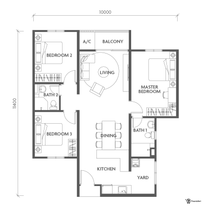 Type AM Floor Plan